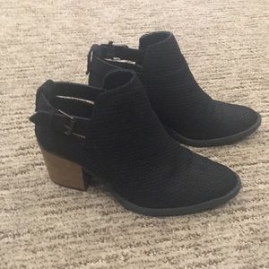 Black ankle booties